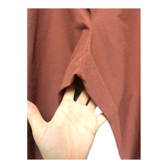 NWT Eileen Fisher Washable Terracotta Stretch Crepe Pants with Stretch Waist 1X - Picture 5 of 9